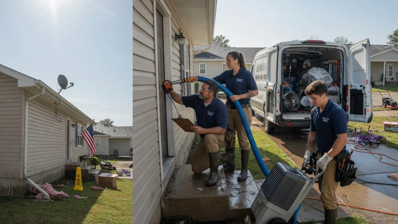 Ceiling Water Damage Restoration in Portsmouth, IA near me